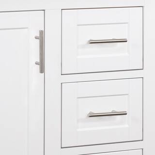 Glacier Bay Kinghurst 48 in. W x 21 in. D x 33.5 in. H Bath Vanity Cabinet without Top in White KHWHT48D