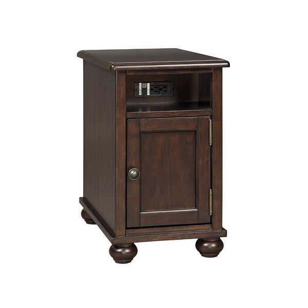 Barilanni Dark Brown Chair Side End Table