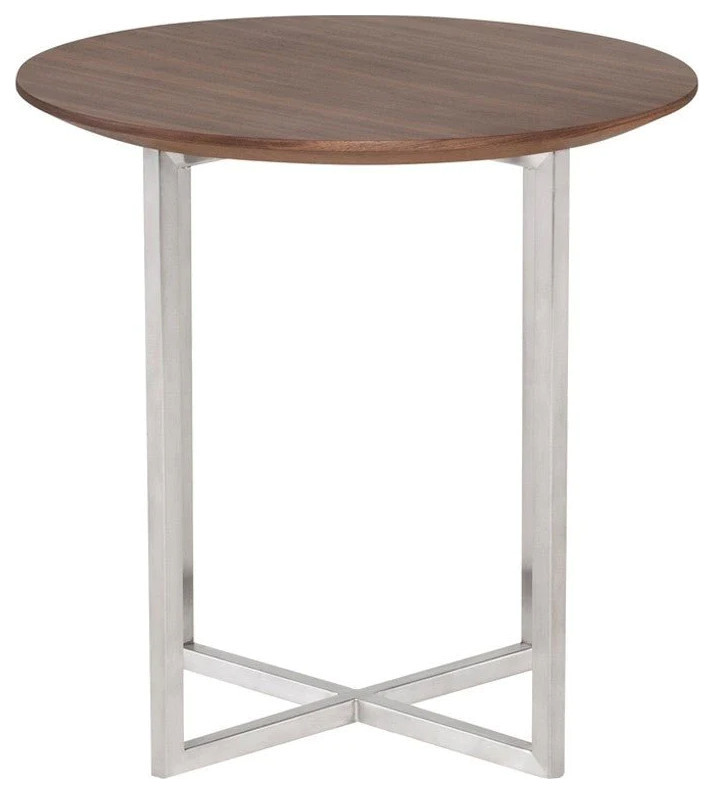 Enzo Walnut Side Table   Contemporary   Side Tables And End Tables   by V.S.D Furniture  Houzz