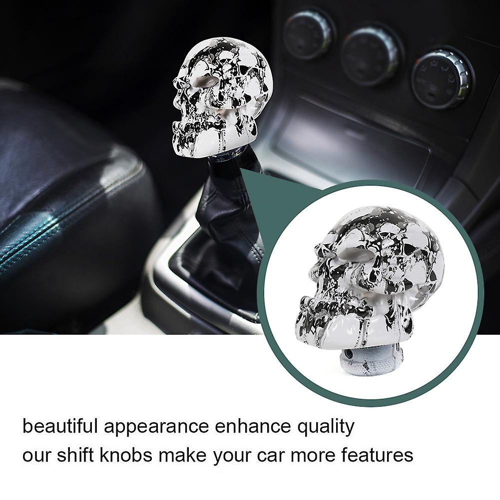 Car Shift Knob Skull Shift Lever Knob Resin Gear Lever Knob Handball Auto Shift Lever Head Shift Handle Knob Automobile Interior Accessories Durable F