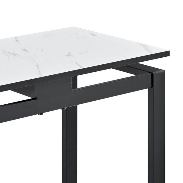 Modern Console Table Entryway Table with Metal Frame