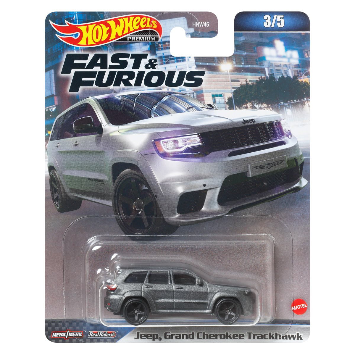 2023 Hot Wheels Fast and Furious Premium Set of 5， 1/64 Diecast Model Cars HNW46-956A