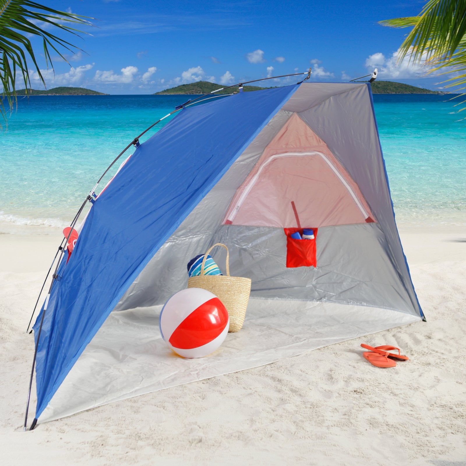 Rio Brands Bh201-88 Beach Shelter Canopy Blue