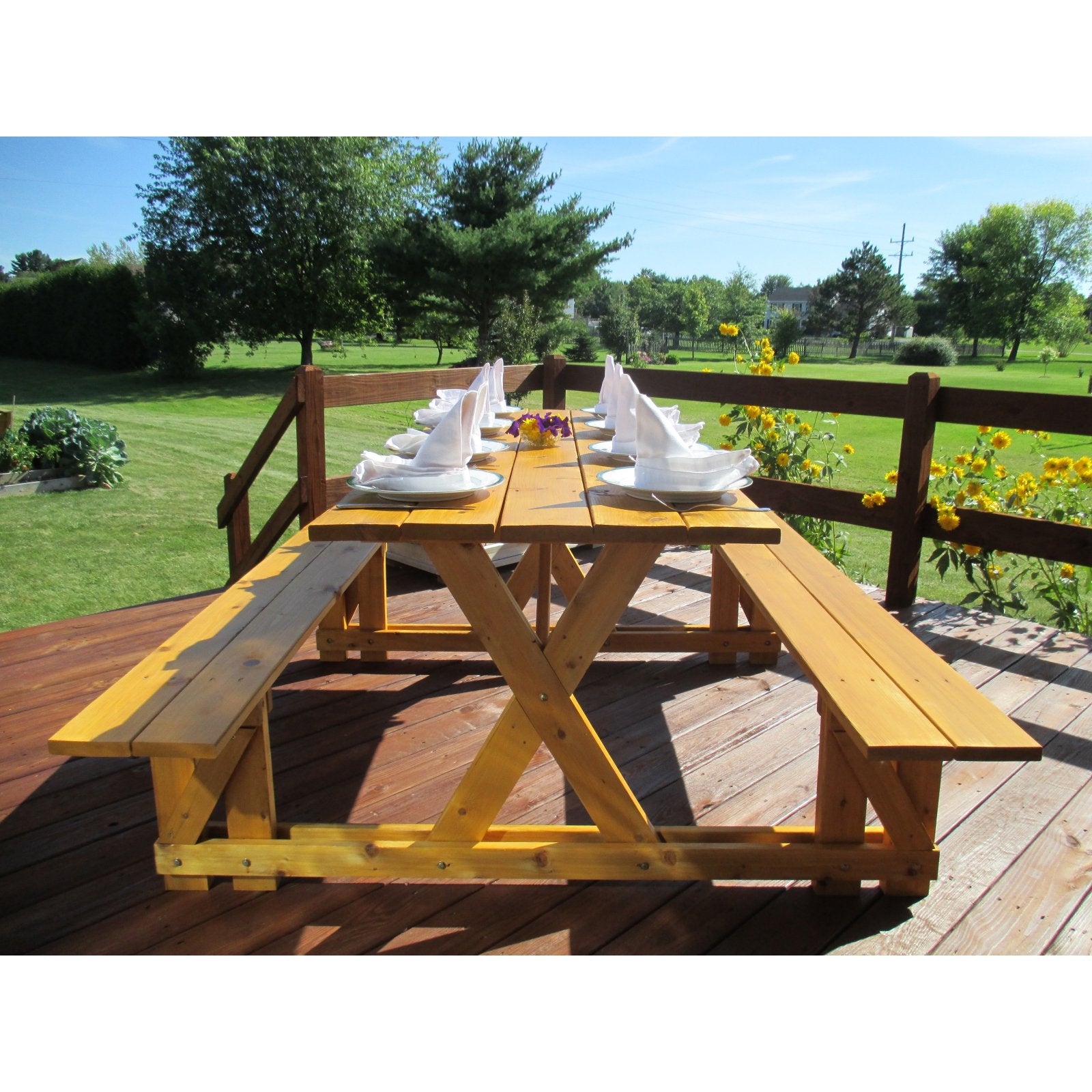 Infinite Cedar EZ-Access Cedar Picnic Table