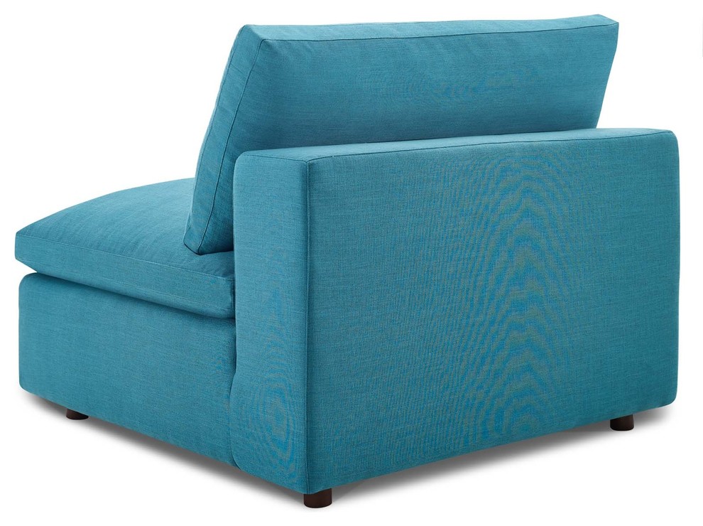 Modern Contemporary Urban Living Armchair Accent Chair  Aqua Blue   Contemporary   Armchairs And Accent Chairs   by House Bound  Houzz