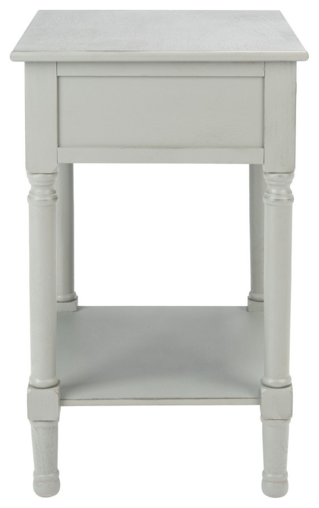 Dalton 1 Drawer Accent Table  Distressed Gray   Traditional   Side Tables And End Tables   by Rustic Home Furniture Deco  Houzz