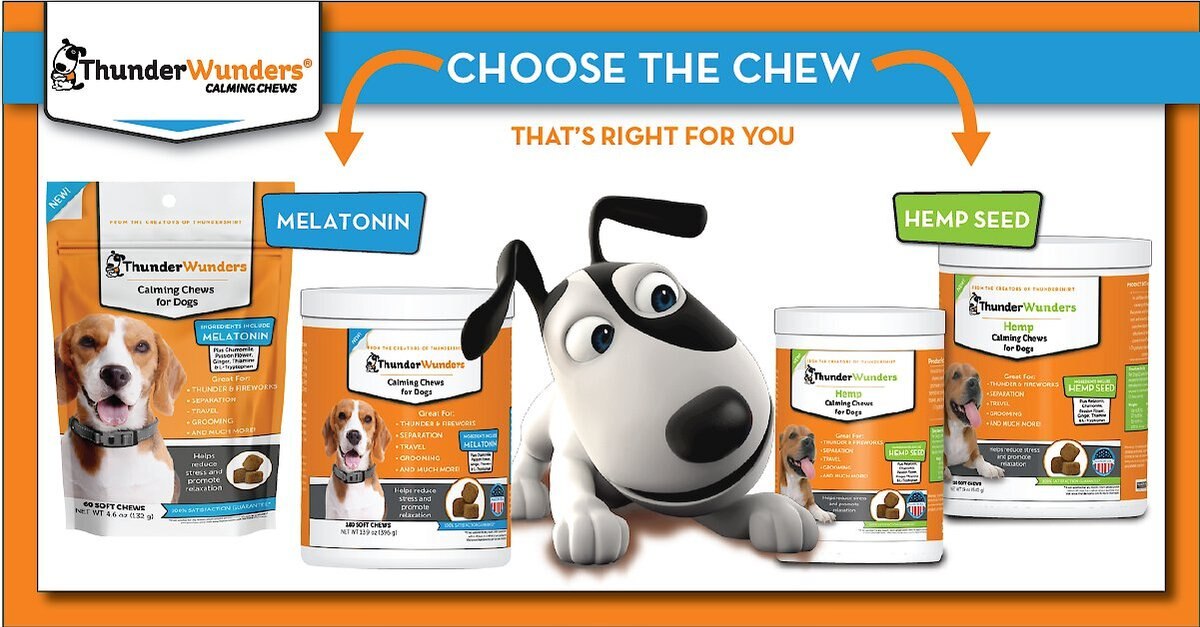 ThunderWunders Melatonin Calming Dog Chews