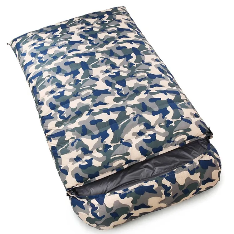 Multicolor Nylon Portable Outdoor Foldable Camping Trekking Double Sleeping Bag