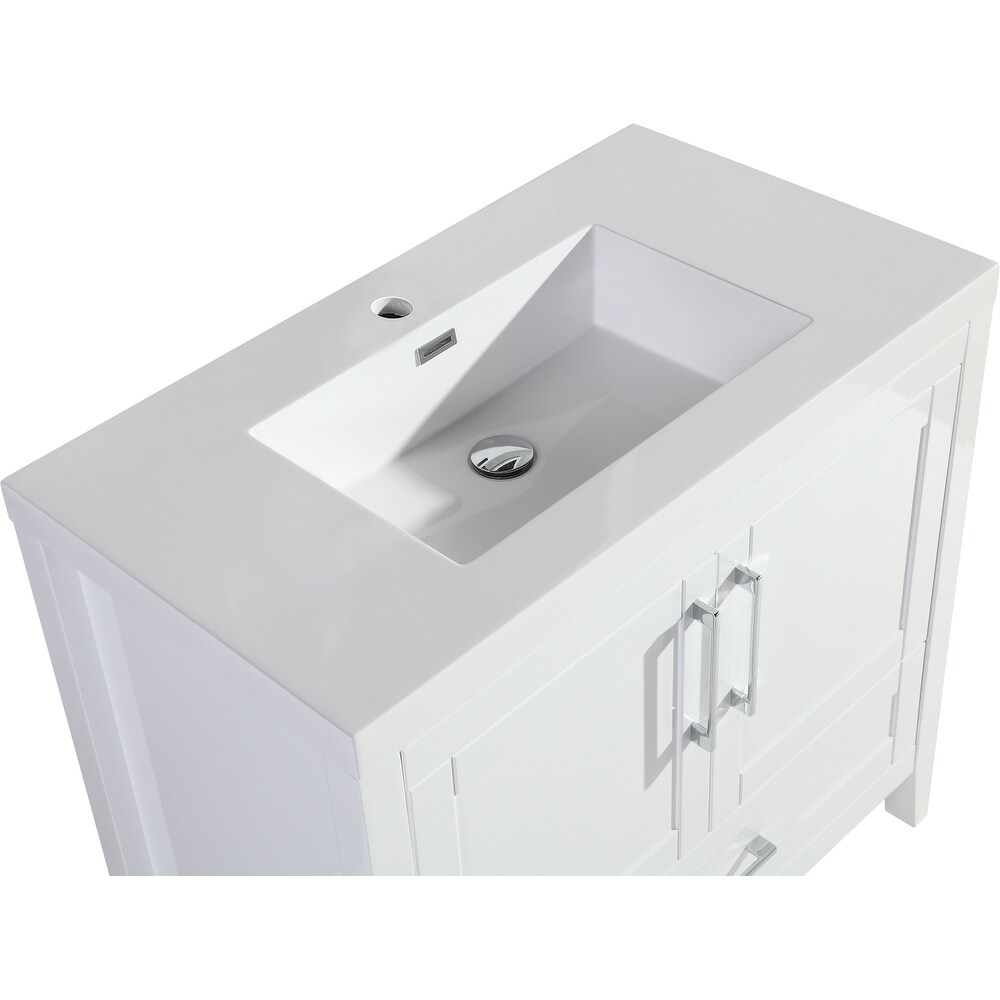 The Willow Collection 36 Inch Modern Bathroom Vanity