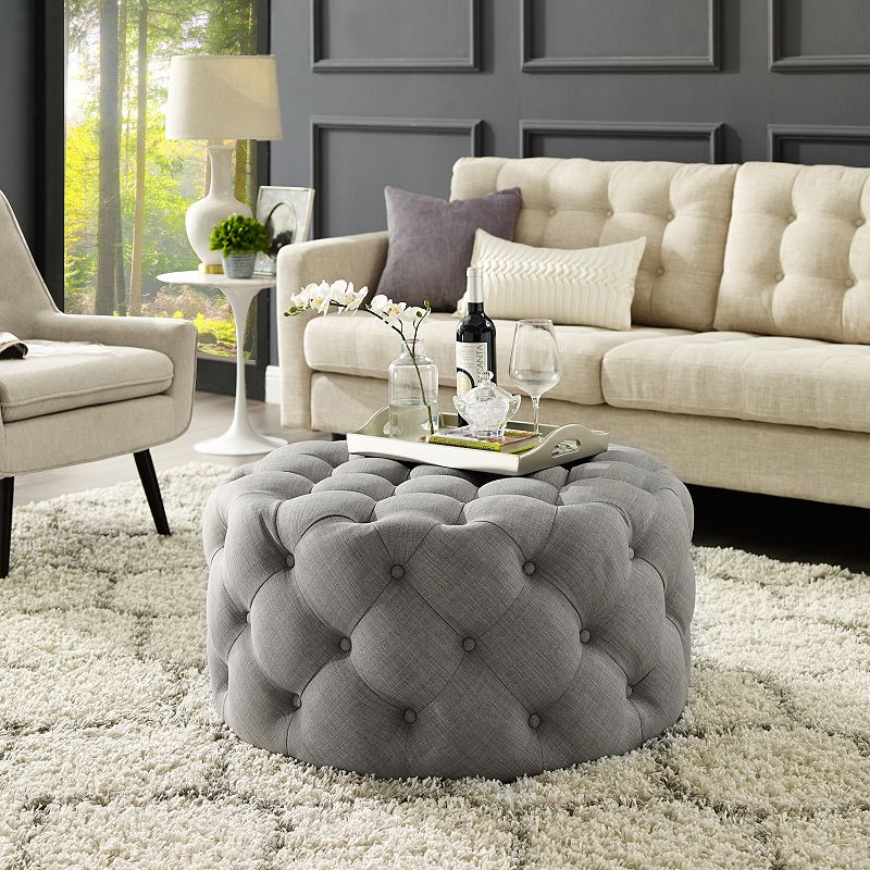 Chiara Cocktail Ottoman Tufted Allover