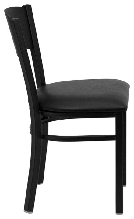 Hercules Series Black Circle Back Metal Dining Chair   Transitional   Dining Chairs   by Pot Racks Plus  Houzz