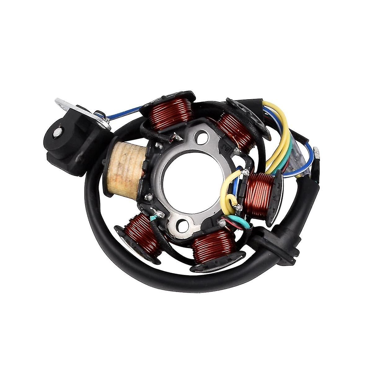 Motorcycle Atv Pit Bike Go Kart Full Complete Electrics Wiring Harness Stator 6 Coil For 50-125cc