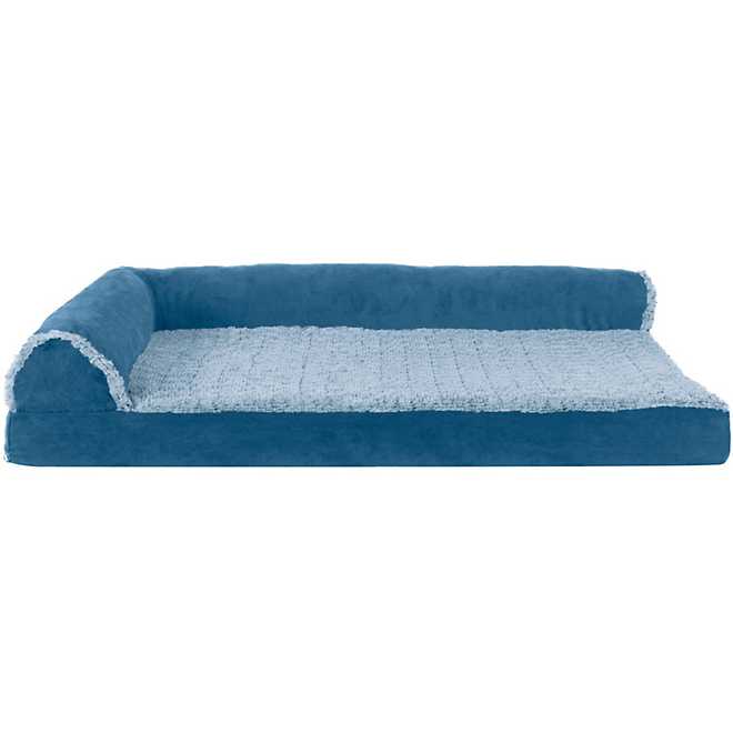 FurHaven Deluxe Suede Chaise Lounge Large Dog Bed