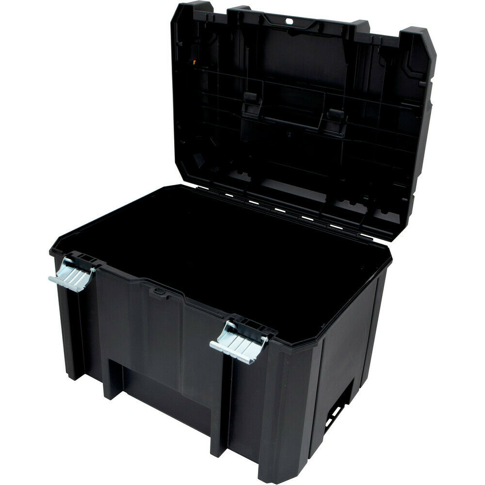 DW DWST17806 TSTAK VI Deep Storage Box With Flat Top， Black