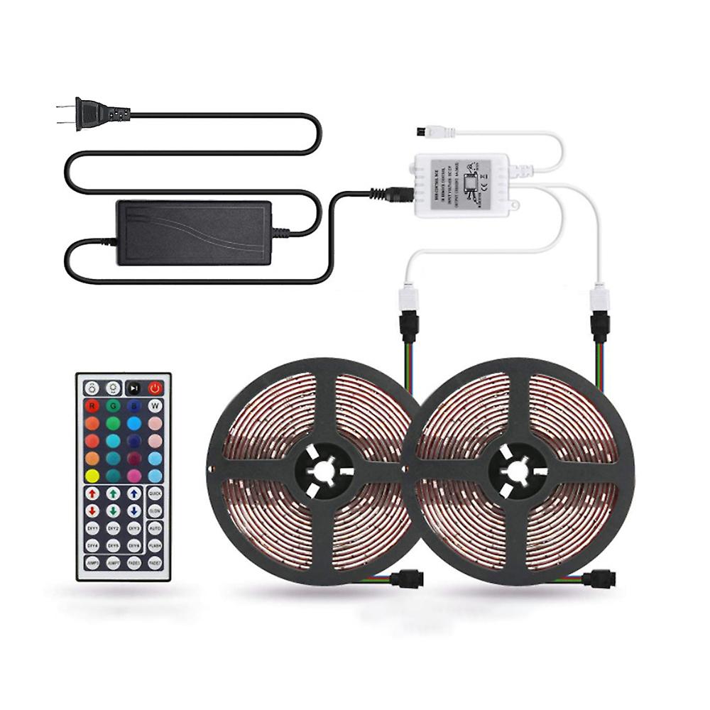 Led Strip Lights Kit Waterproof 32.8ft 5050 Rgb 300led Strips Lighting Flexible Color Changing Rope Lights With 44 Key Ir Remote For Room， Home， Kitch