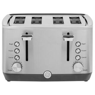 GE 4-Slice Stainless Steel Wide Slot Toaster with 7 Shade Settings G9TMA4SSPSS