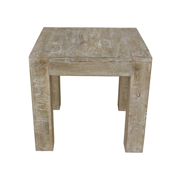 Balvan 24-inch Square Distressed Mango Hardwood End Table