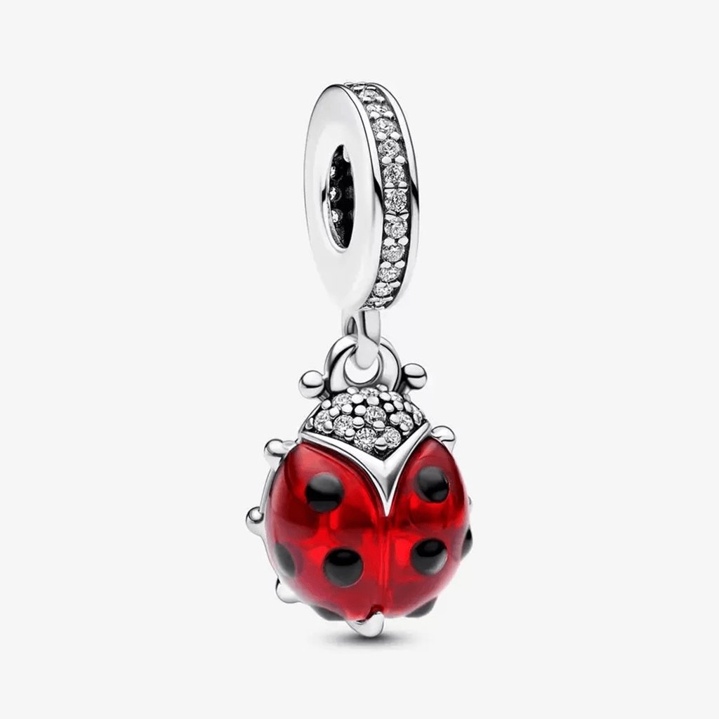 PANDORA  Red Ladybird Dangle Charm