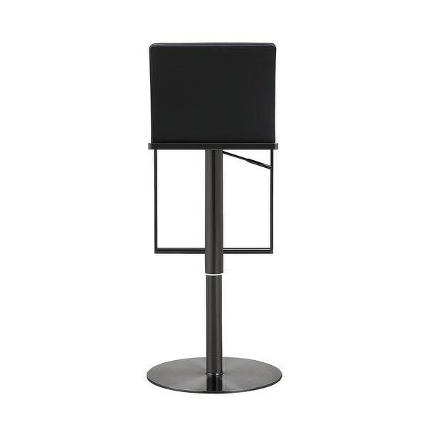 Amalfi Black on Black Steel Barstool