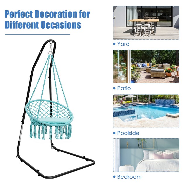 To 93 quot Hammock Chair Stand Hanging Chair Stand