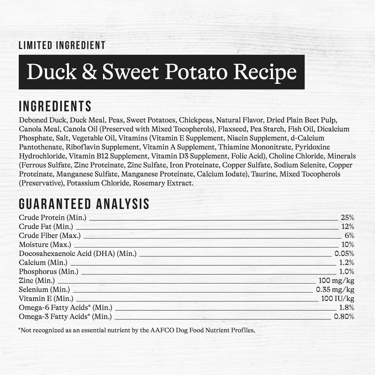 American Journey Limited Ingredient Duck and Sweet Potato Recipe Grain-Free Dry Dog Food