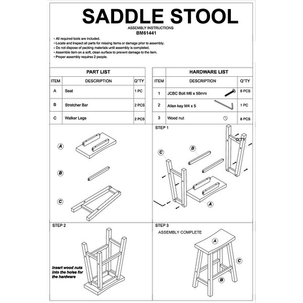 Wooden Frame Saddle Seat Counter Height Stool with Angled Legs， Gray