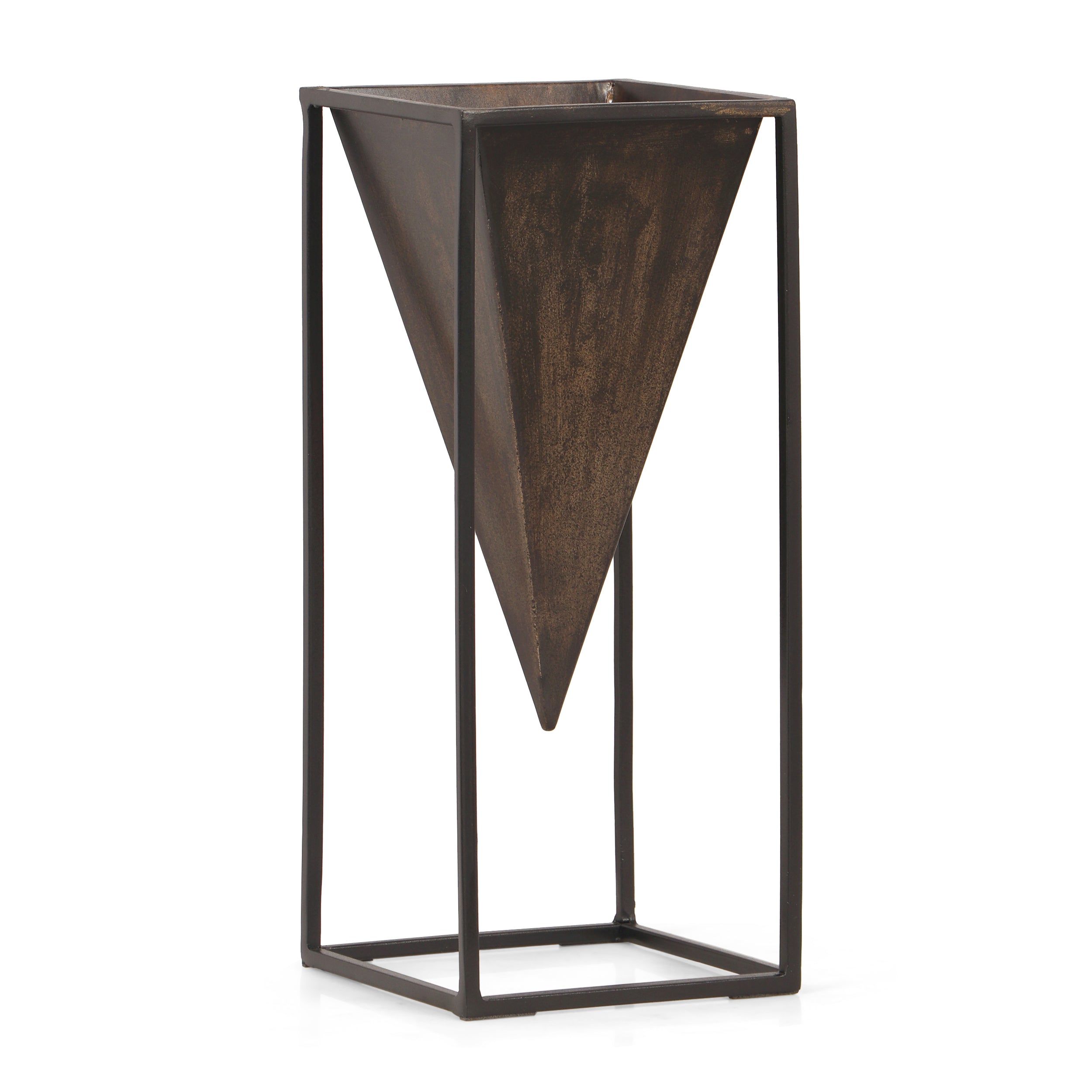 Keyser Handcrafted Iron Decorative Frame Vase