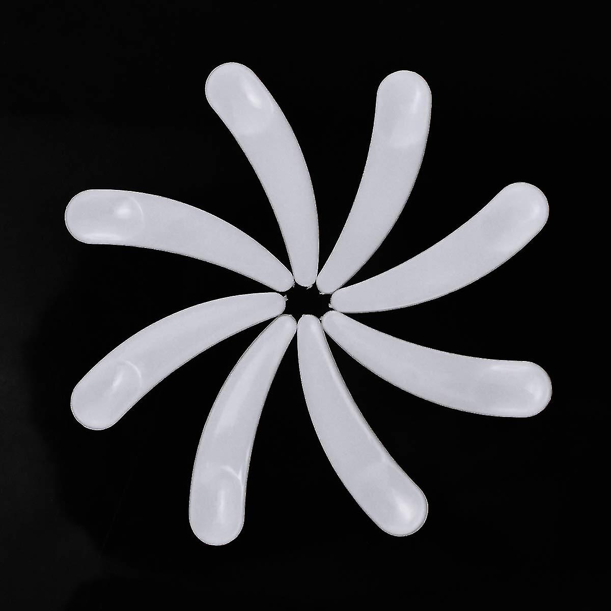 100pcs Mini Disposable Curved Cosmetic Spatula Scoop