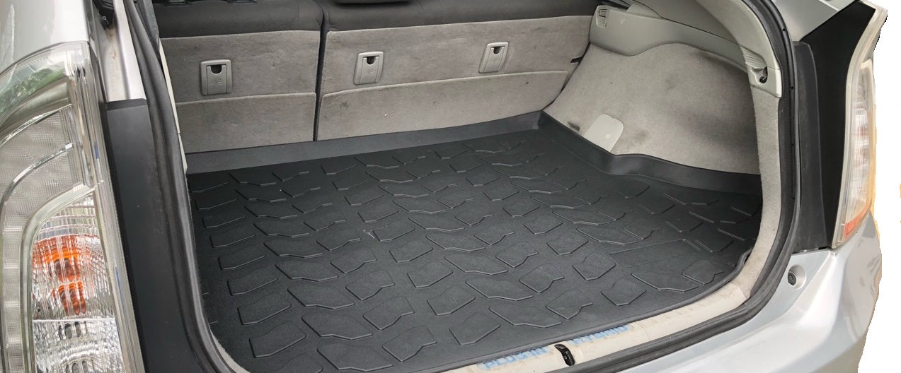 Laser measured custom fit Trunk Cargo Rubber Tray Liner for Toyota Prius 2010 2011 2012 2013 2014 2015