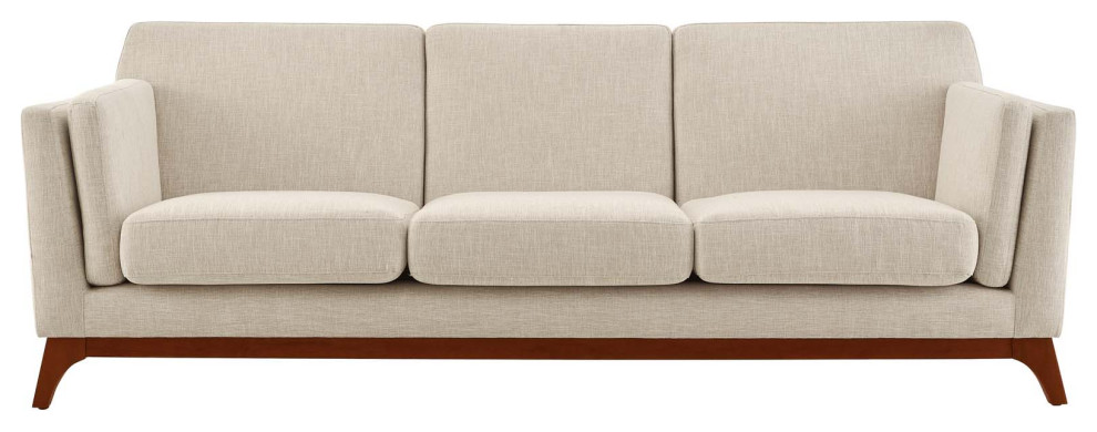 Chance Upholstered Fabric Sofa   Midcentury   Sofas   by Mid Mod  Houzz