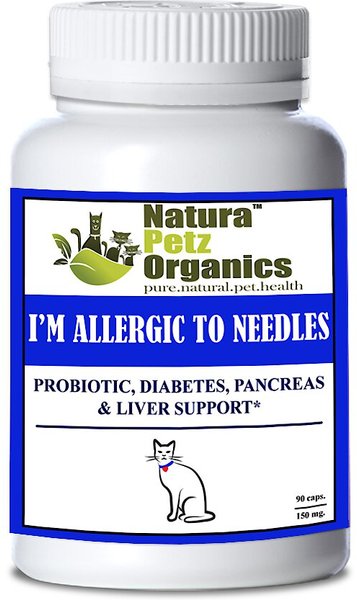 Natura Petz Organics I'm Allergic To Needles Cat Supplement， 90 count