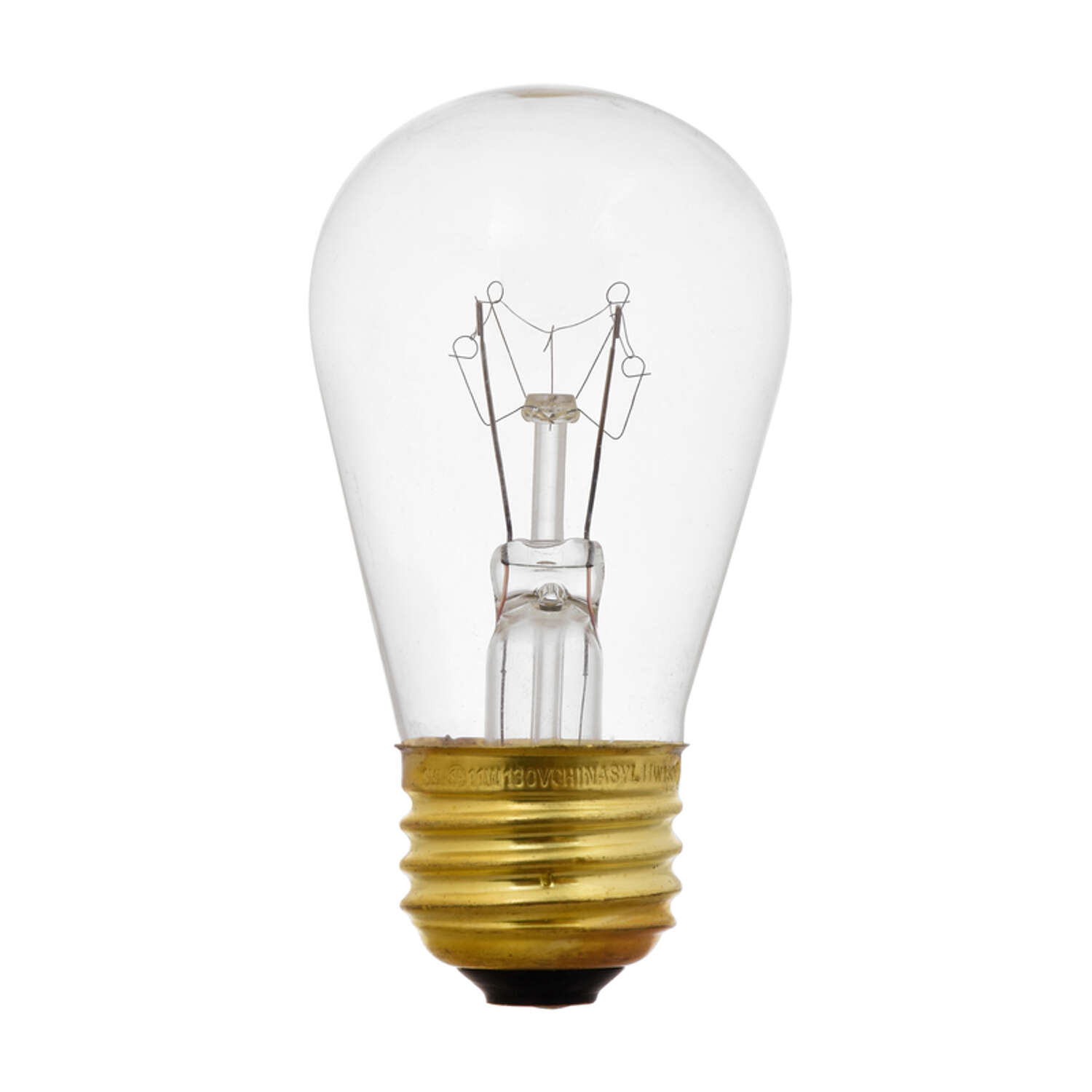 Sylvania 11 W S14 Utility Incandescent Bulb E26 (Medium) Clear 6 pk