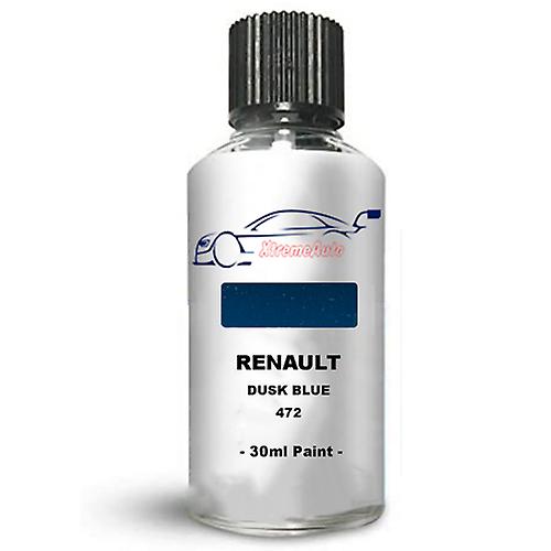 Touch up paint for renault clio dusk blue 472 stone chip brush