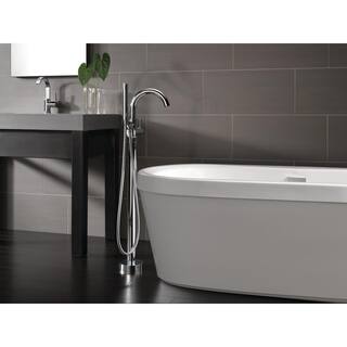 Delta Synergy 60 in. x 32 in Soaking Bathtub with Center Drain in High Gloss White B14416-6032-WH