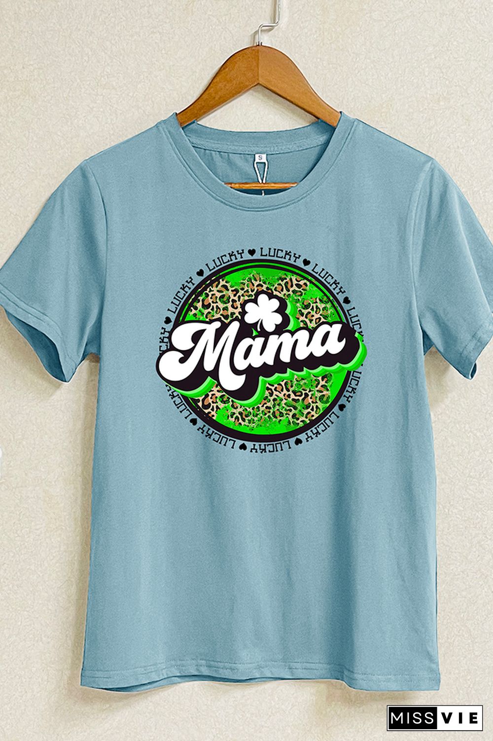 Lucky Mama Short Sleeve Graphic Tee Wholesale