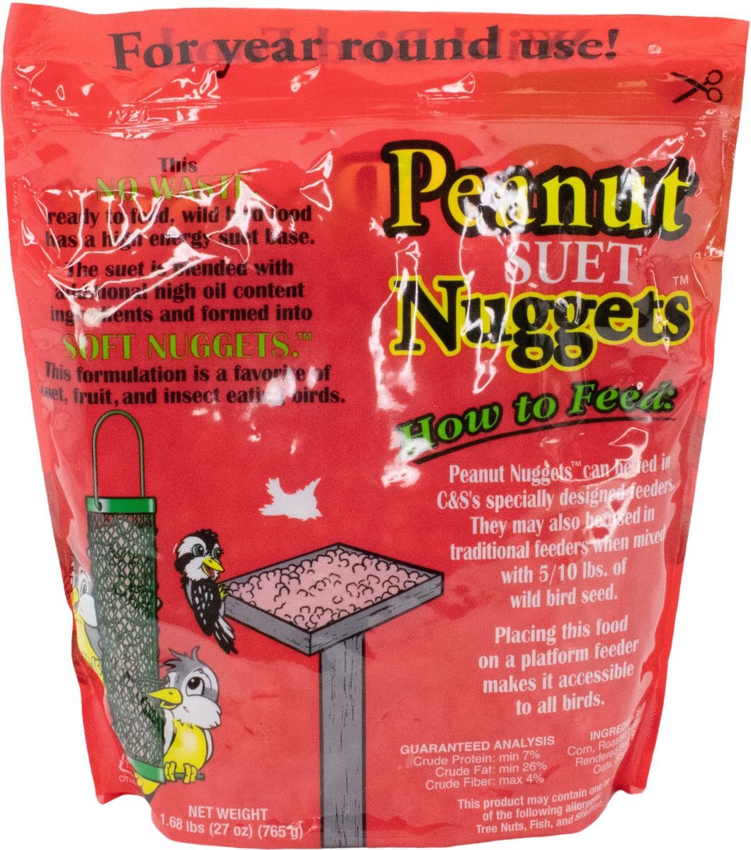 CandS Peanut Suet Nuggets Wild Bird Food