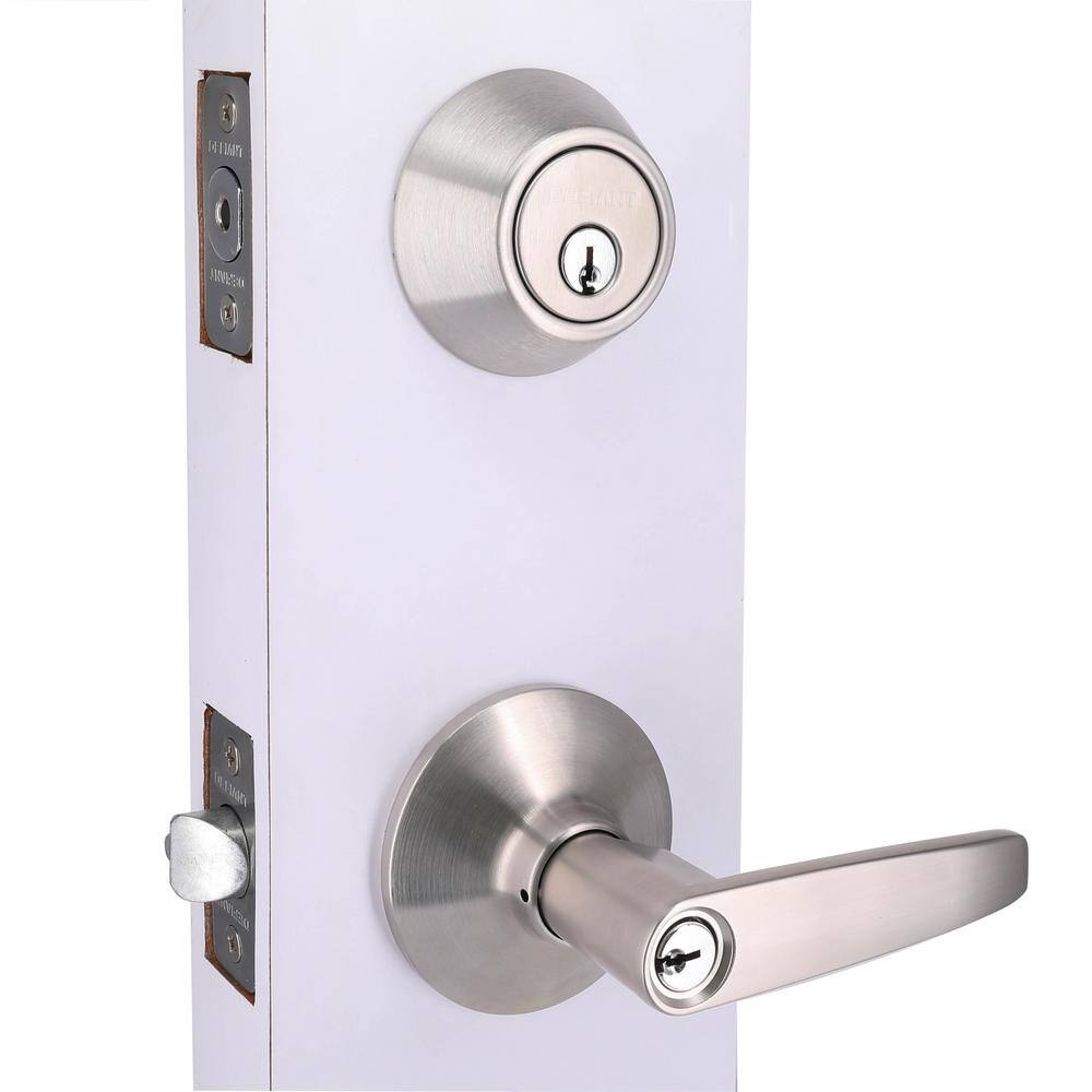 Defiant Olympic Stainless Steel Handle Combo Door Knob Set MG6L1