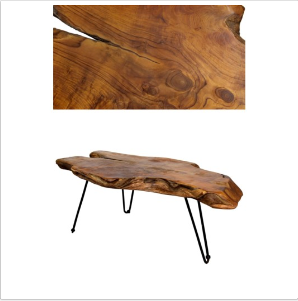 BADANG LIVE EDGE COFFEE TABLE