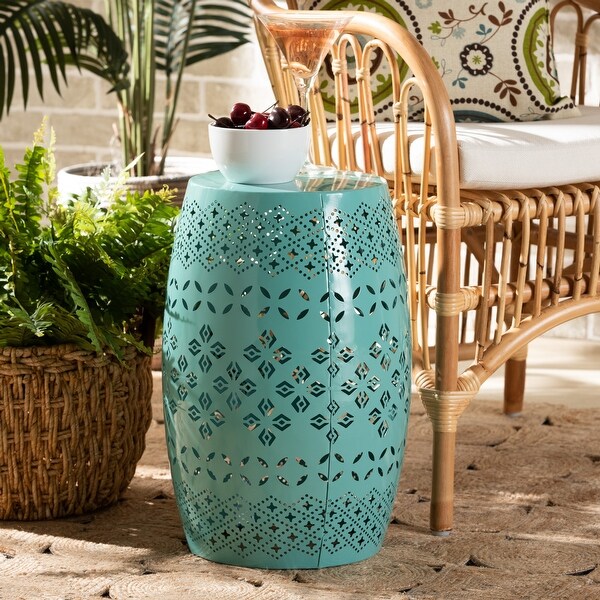 Lavinia Modern and Contemporary Metal Outdoor Side Table