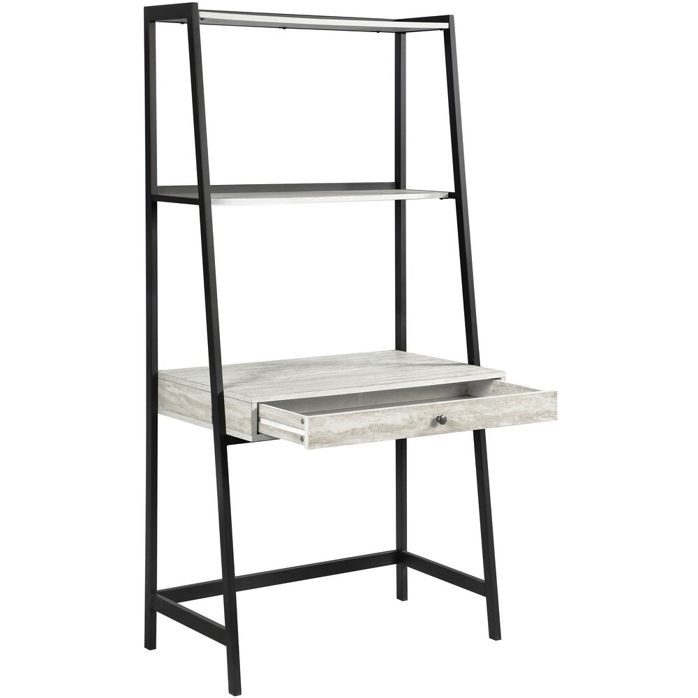 Ladder Design Bookcase Display Computer Desk Workstation