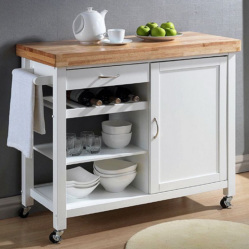 Baxton Studio Denver Kitchen Cart