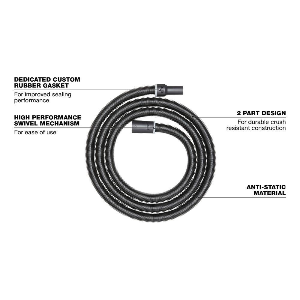 MW 1-78 in. 16 ft. Flexible Hose for WetDry Shop Vacuums (1-Piece) 49-90-1984