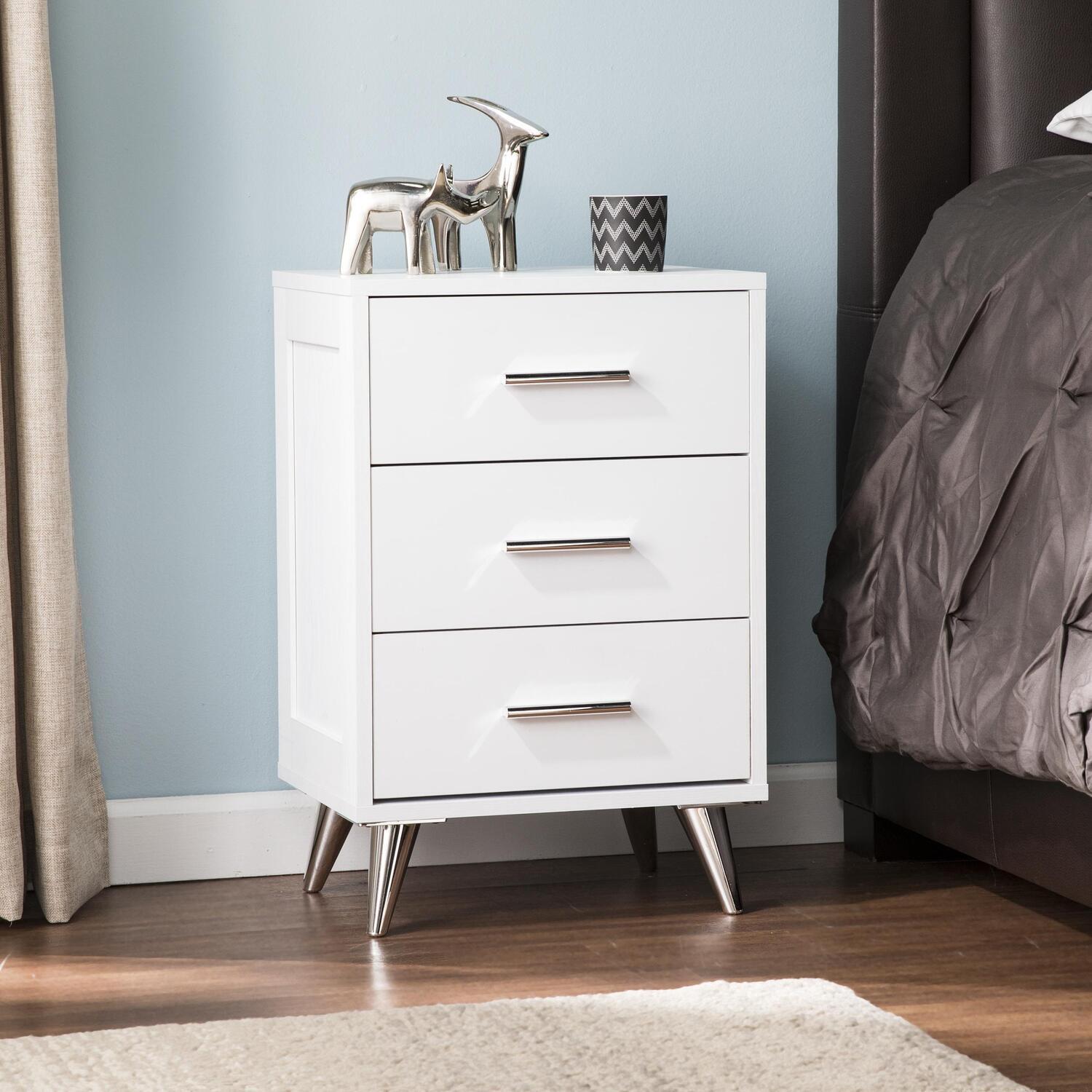 SEI Bonthu Midcentury Modern Storage Nightstand