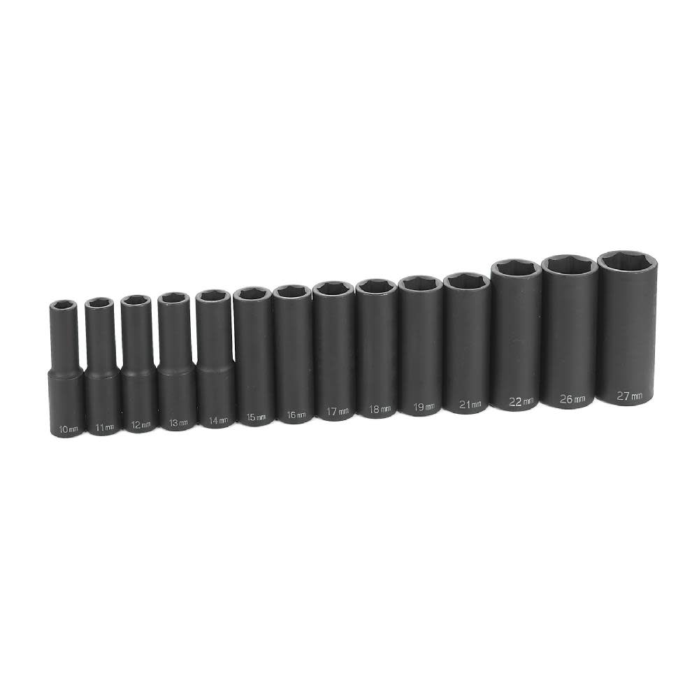 Metric Socket Set 3/8 Drive Deep 10pc ;