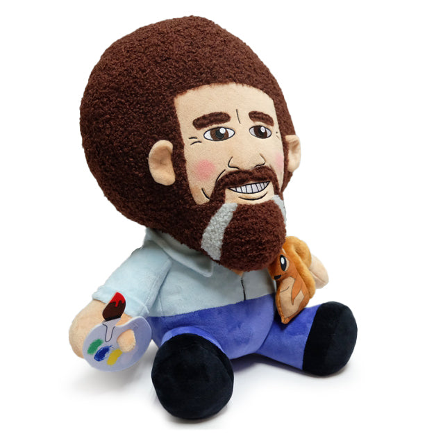 Bob Ross with Peapod the Squirrel HugMe Plush