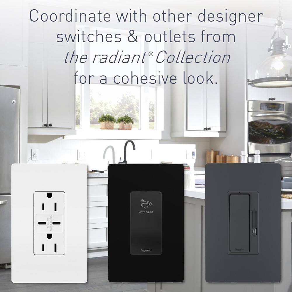 Legrand radiant 15 Amp 120-Volt 2-Switch 3-Way plus 3-Way Combination Decorator Rocker Light Switch Dark Bronze RCD33DBCC6