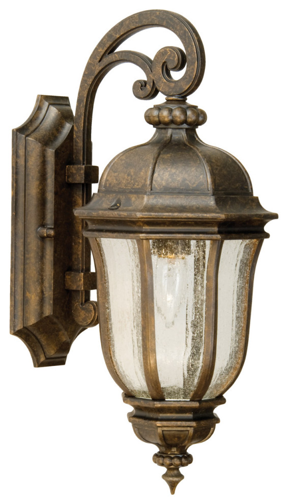 Harper 1 Light Outdoor Wall Light  Peruvian Bronze Outdoor   Traditional   Outdoor Wall Lights And Sconces   by Lampclick  Houzz