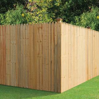 Outdoor Essentials 716 in. x 4 in. x 6 ft. SPF Stockade Fence Picket (6-Pack) 371873