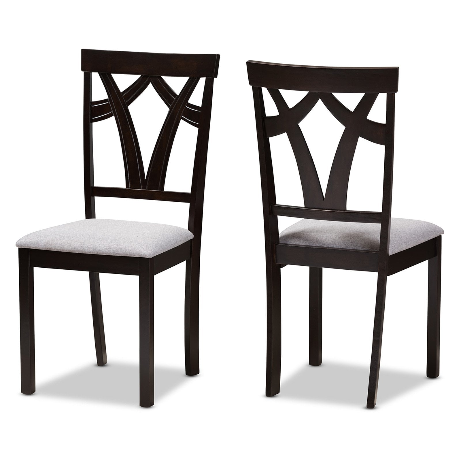 Baxton Studio Sylvia Upholstered Dining Side Chair - Set of 2