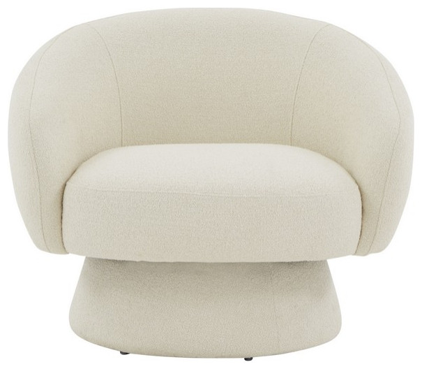 Safavieh Couture Petryna Boucle Accent Chair Creme   Armchairs And Accent Chairs   by Safavieh  Houzz